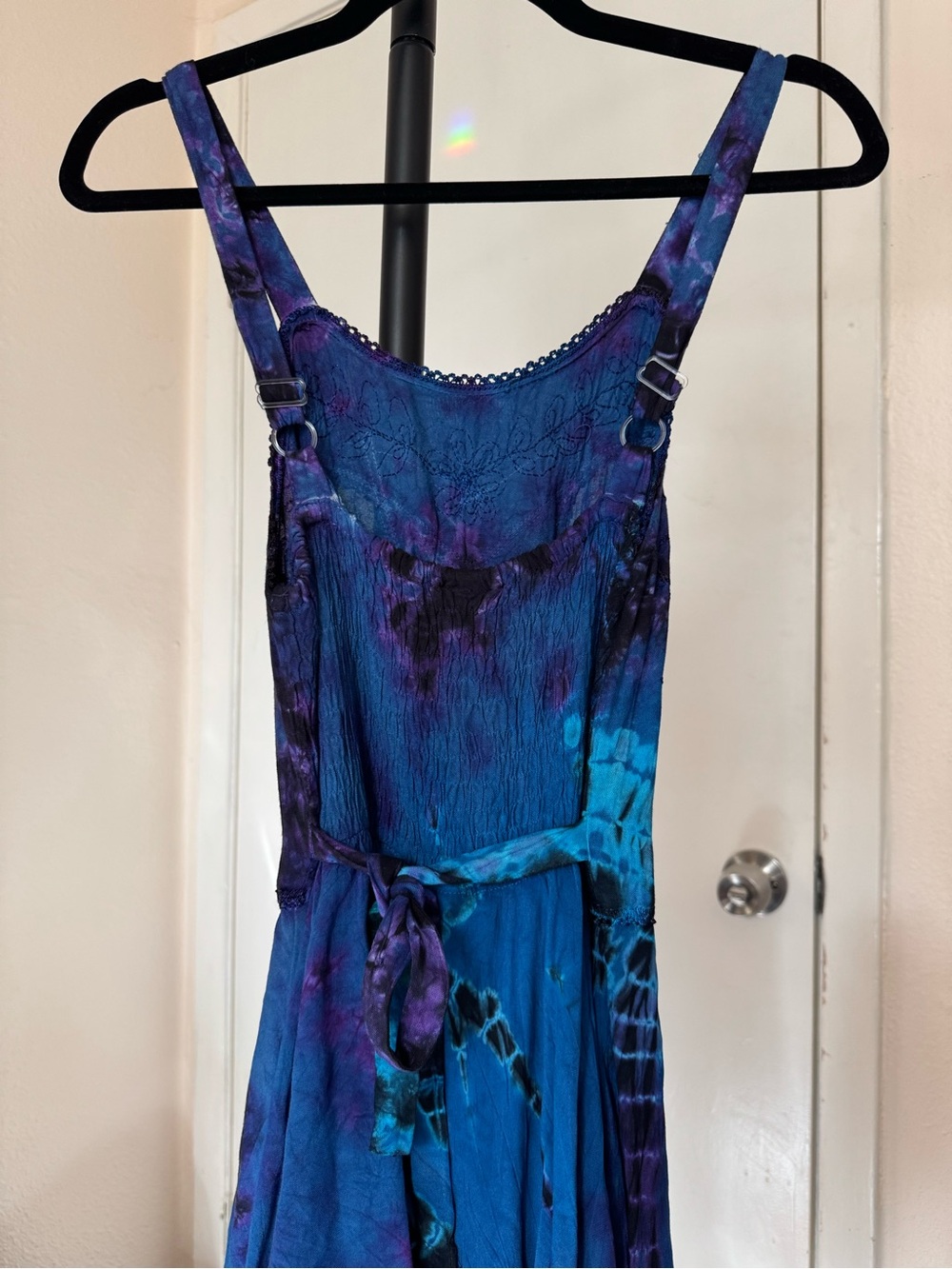 Embroidered tie-dye fairy dress